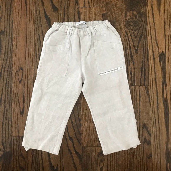 Tru Trussardi Boy Linen Pants Sz 18M - Picture 1 of 5